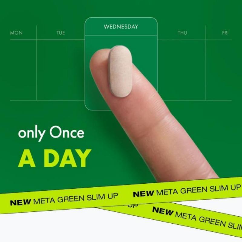 Vital Beautie Meta Green Slim Up 60 Tablets for 2 Months