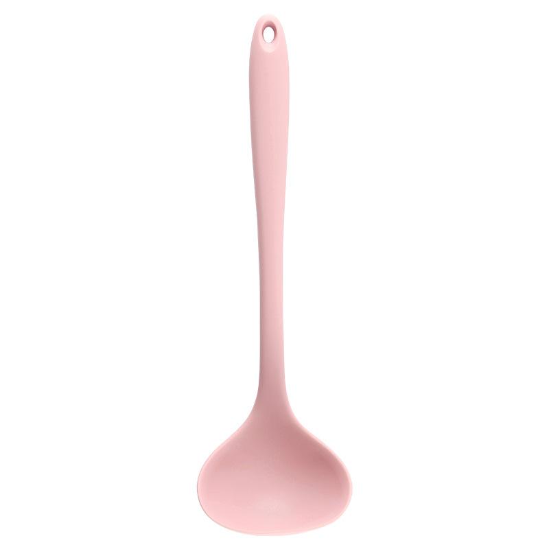Long Handle Silicone Soup Spoon Large Ramen Noodles Tablespoons Pot Porridge Ladle Scoop Kawaii Japanese Kitchen Utensils