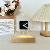 Stylish, Simple, Fashionable, Transparent Acrylic Clock, Luminous Night Lamp, Table Clock, Desktop Style Ornament, Silent Home Use