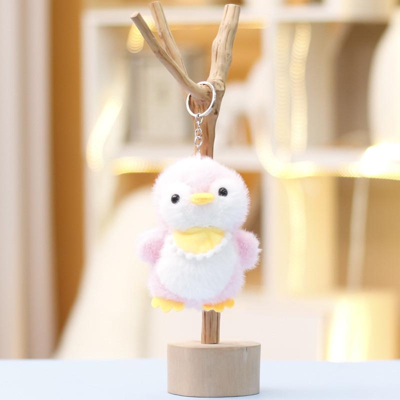 Figurine Bellyband Penguin Bag Animal Ornament Keychain Plush Gift Cotton Pp
