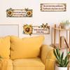 "English Slogan Sunflower Bedroom Living Room Home Background Beautification and Decoration Wall Stickers