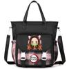 Demon Slayer Tote Bag Crossbody Bag Carrying Bag Shoulder Bag for Teenager Girl Boy Back To School Bag Men Women Leisure Travel Bag Mochila