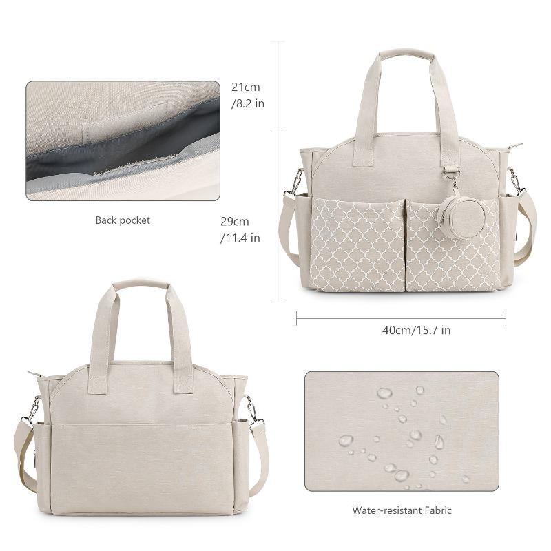 New Handbag/Shoulder Diaper Bag with Pacifier Pouch for Maternity and Baby Travel & Outdoor Use