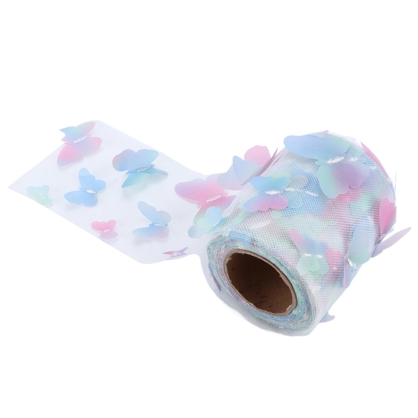 

Тюль рулон красочный трехмерный DIY ремесла аксессуары для волос материал RibbonBlue синий