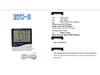 HTC-2 Digital Thermohygrometer: Indoor Temperature & Humidity Monitor with Alarm Clock & Date Display