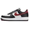 Air Force 1 07 Nero Rosso Scuro Team Rosso Uomo Sneakers Summit-White Bianco FZ4615-001