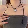Gift Big Heart Pendant Metal Women Y2k Necklace Girl Choker Korean Style Necklace Fashion Jewelry