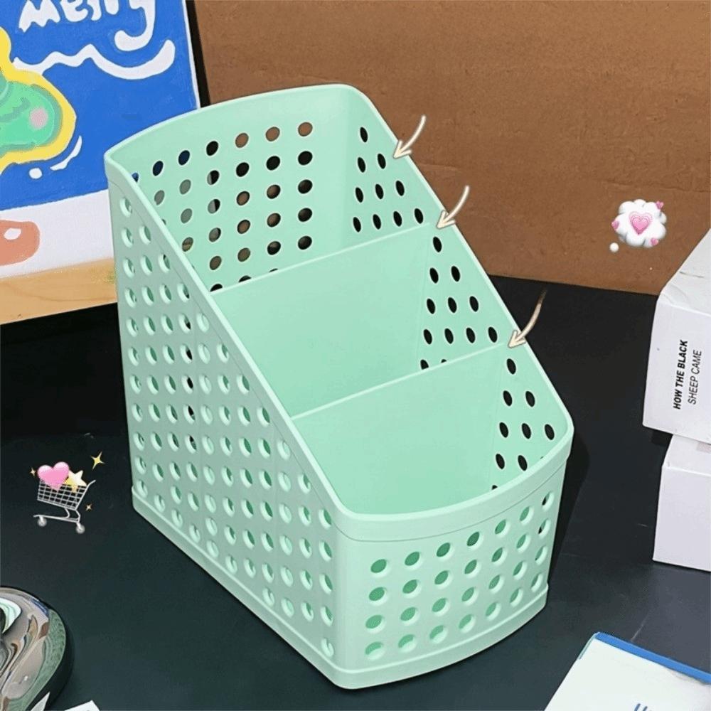 Portable Stationery Storage Basket Large Capacity Pen Holder Makeup Brush Holder  Desk Organize