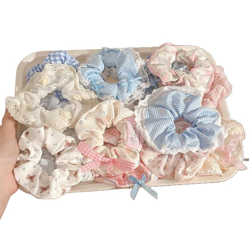 Waldspitzen-Blumen-Haargummi & Haarband - Elegante Dutt- & Haarschmuck-Accessoires für Damen