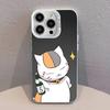 Sensei N-Natsume yujinchou Nyanko  Phone Case For iPhone 17,16,13,12,11,15,14,Pro,Max,Plus,SE4,Air,Mini White IMD Matte