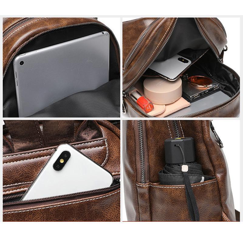 Mode Multifunktions Frauen Schulter Taschen Pu Leder Rucksäcke Schule Taschen für Teenager Mädchen Handtasche