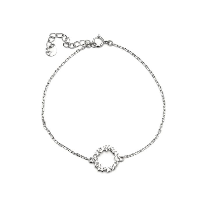 Bracelet - LUXENTER - Thilak - Argent 925 - Rhodié - Zircone Taille Brillantante
