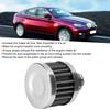13mm 0.5in Mini Air Intake Filter Vent Crankcase Breather Universal Car Accessory argent