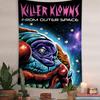 Killer Klowns from Outer Space Anime Tapestry  with Tarot Hippie Flair Doubles as Wall Rugs Ideal for Dorms  Home Decor