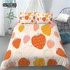 Home Living Luxury 3D Strawberry Print 2/3Pcs Comfortable Duvet Cover Pillowcase Bedding Set Queen And King Eu/Us/Au Size