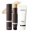OBge Natural Cover Foundation 13g + Foam Cleansing 50ml Set No. 3 Sand (Foundation) 1 Set