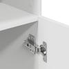 Vidaxl Kitchen Cabinet, White 57X41.5X131.5 Cm Wood-Based Material