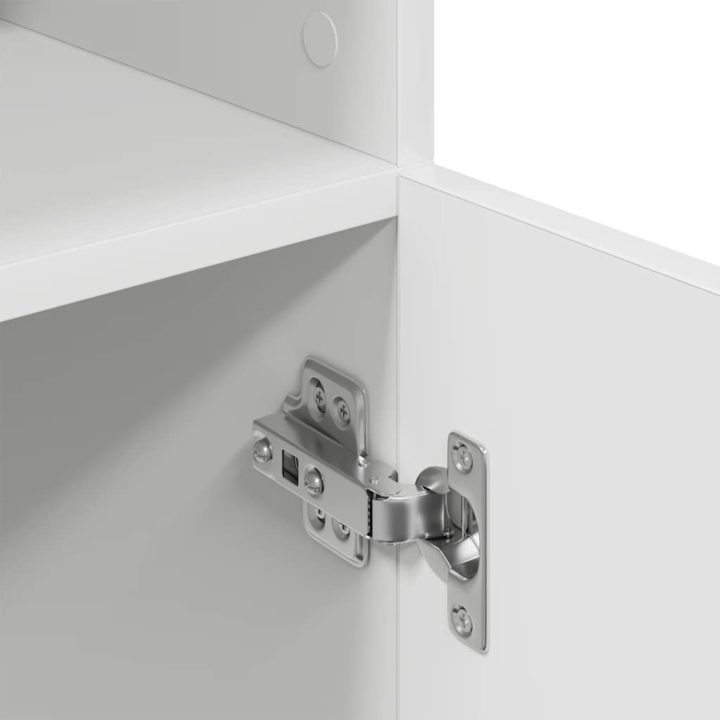 Vidaxl Kitchen Cabinet, White 57X41.5X131.5 Cm Wood-Based Material