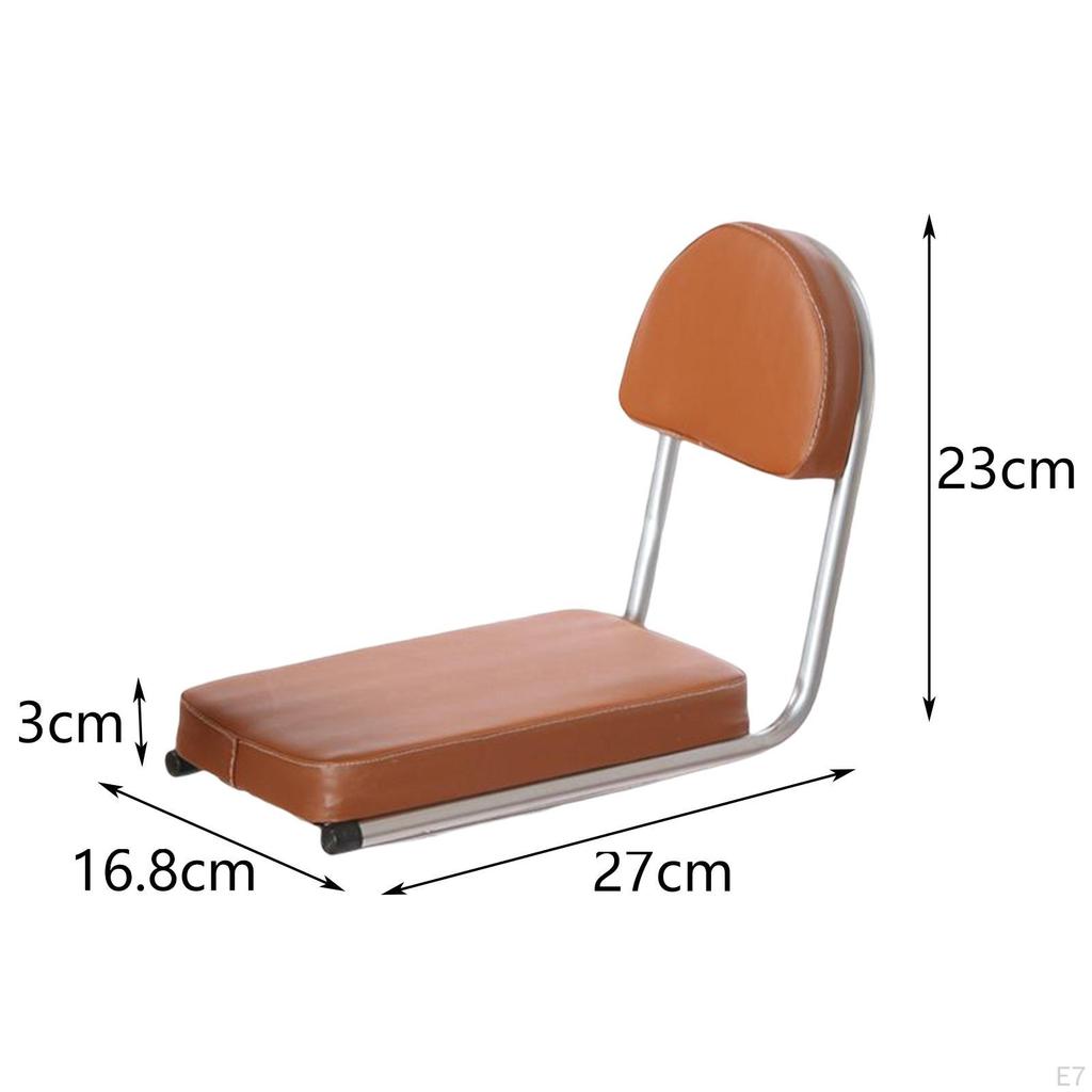 Rear Seat, with Backrest Saddle Thickening Back Cushion Soft Pad for Cycling Accessories Accessory