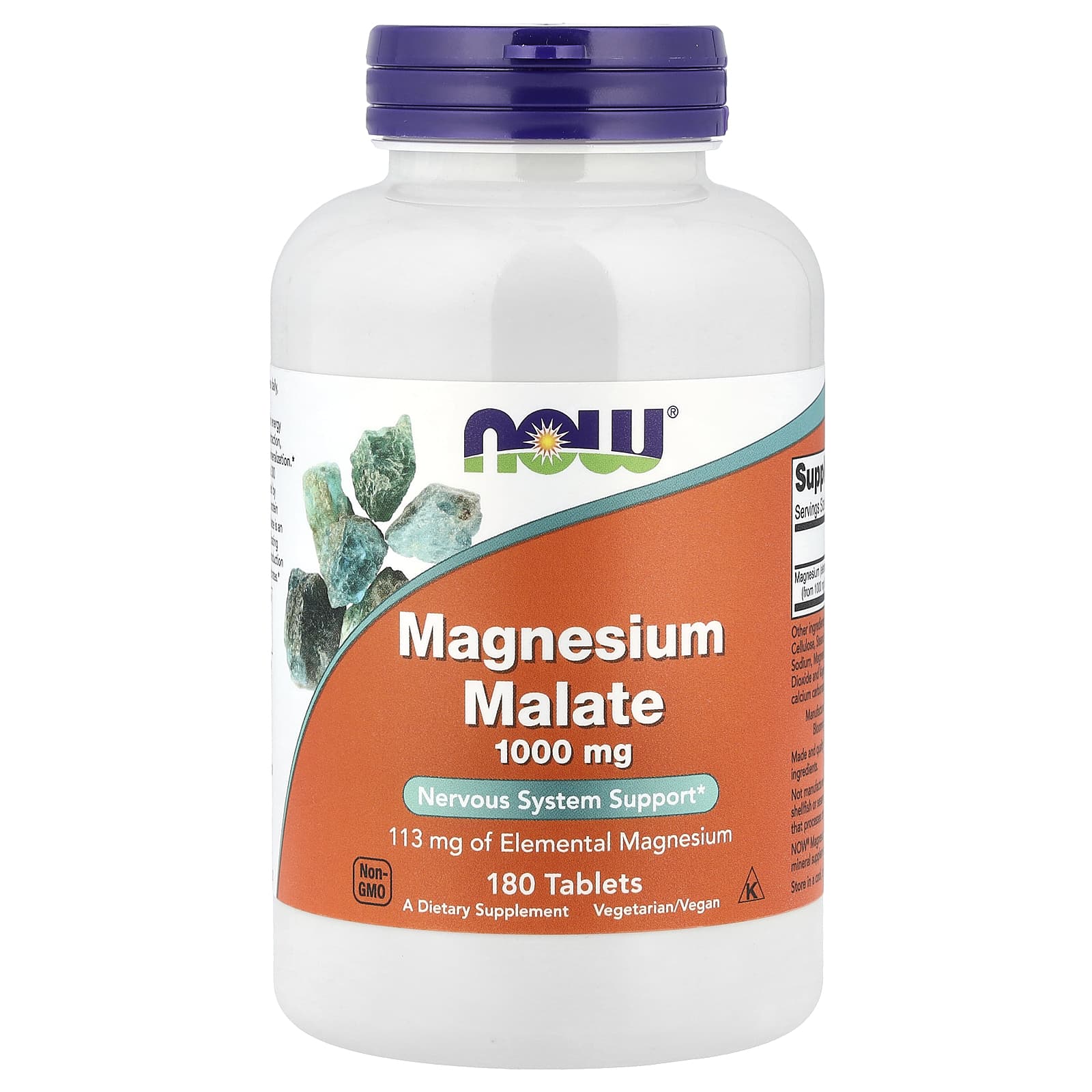 

Magnesium Malate, 1,000Mg, 180 Tablets