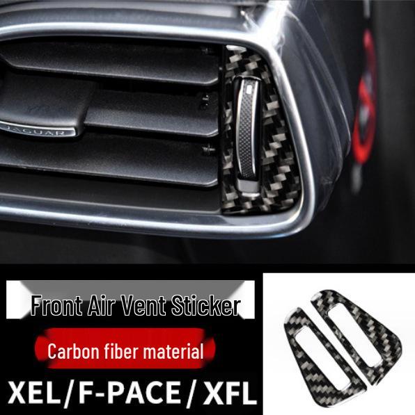 Jaguar F-PACE Carbon Fiber Interior Console & Cup Holder Decorative Sticker