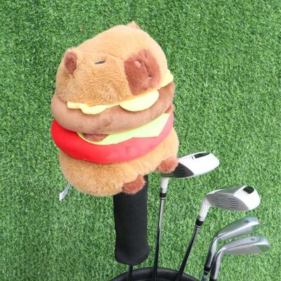 Peluche Capybara Housse de Tête de Driver Club de Golf Mignon Doux Nouveauté Cadeau Adorable Protection