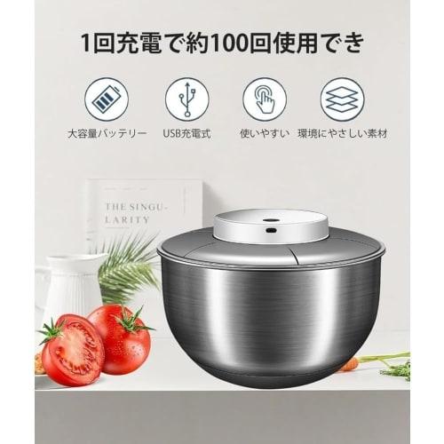 Tufduzo Electric Salad Spinner, Large Capacity, High-Speed ??Drainer for Vegetables and Fruits, Quiet Design with Basket, Easy Operation, Space-Saving