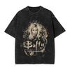 2026 Buffy The Vampires Slayers Graphic Print Wash T Shirt Harajuku Style for Men Women Fashion Cotton 2026