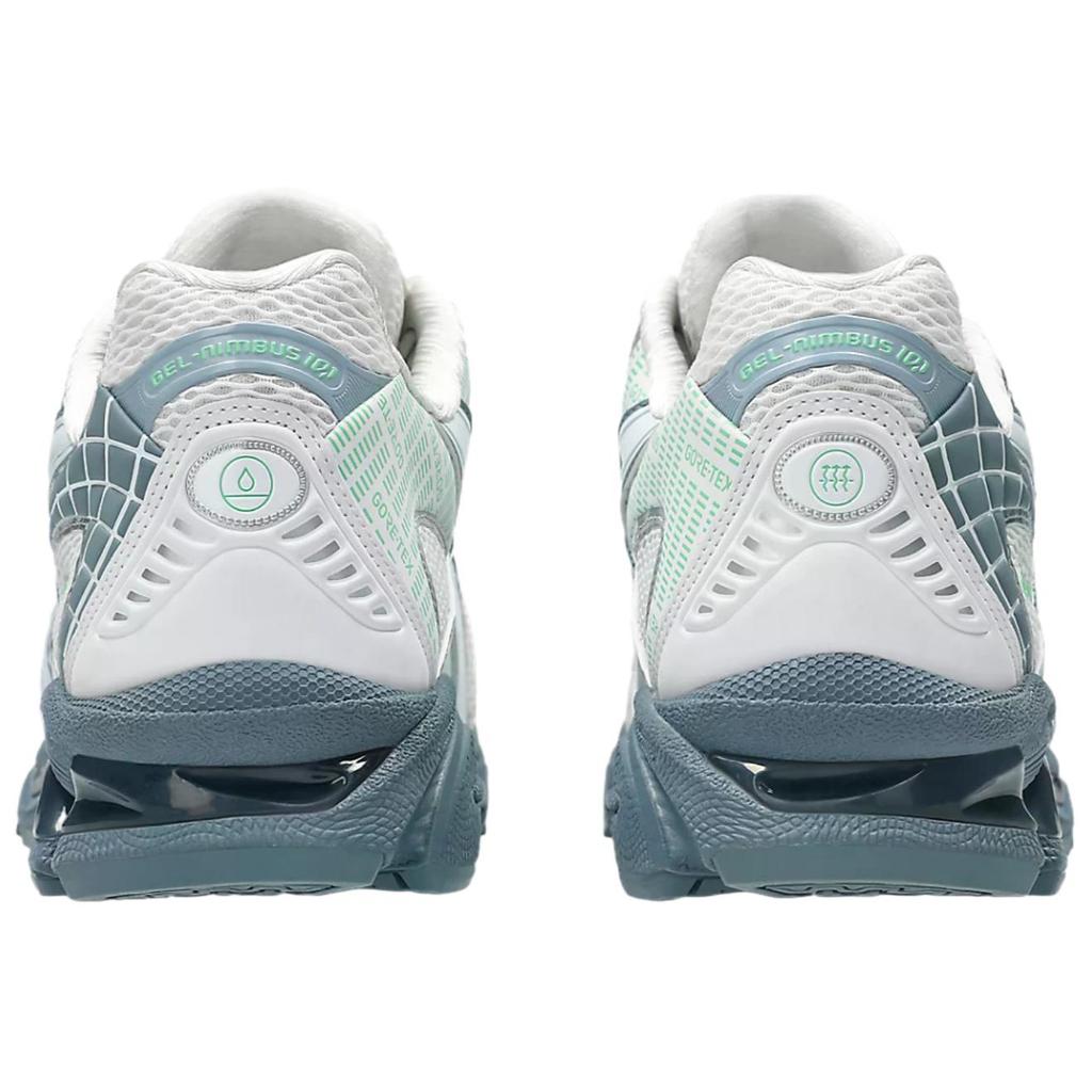 Asics Gel-Nimbus 10.1 Bequeme Weiche Wasserdichte Atmungsaktive Unterstützung Freizeit Laufschuhe Unisex Sneaker Weiß Grau 1203A760-100