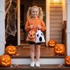 Halloween Jutebeutel mit Kordelzug Süßes oder Saures Geschenktaschen Party-Mitgebsel-Taschen für Kinder Halloween-Party-Dekoration Wiederverwendbare Aufbewahrungsbeutel