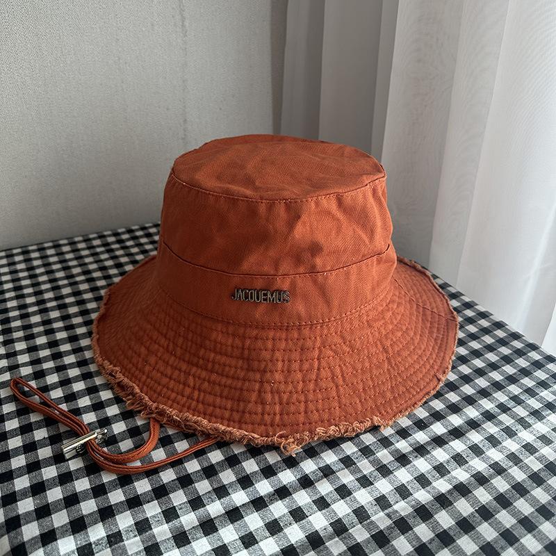 1 Pz Versione Coreana Cappello da Pescatore Femminile Pieghevole Retro Abbinabile Viaggio Tesa Cappello Temperamento Mostra Viso Piccolo Cappello a Secchiello