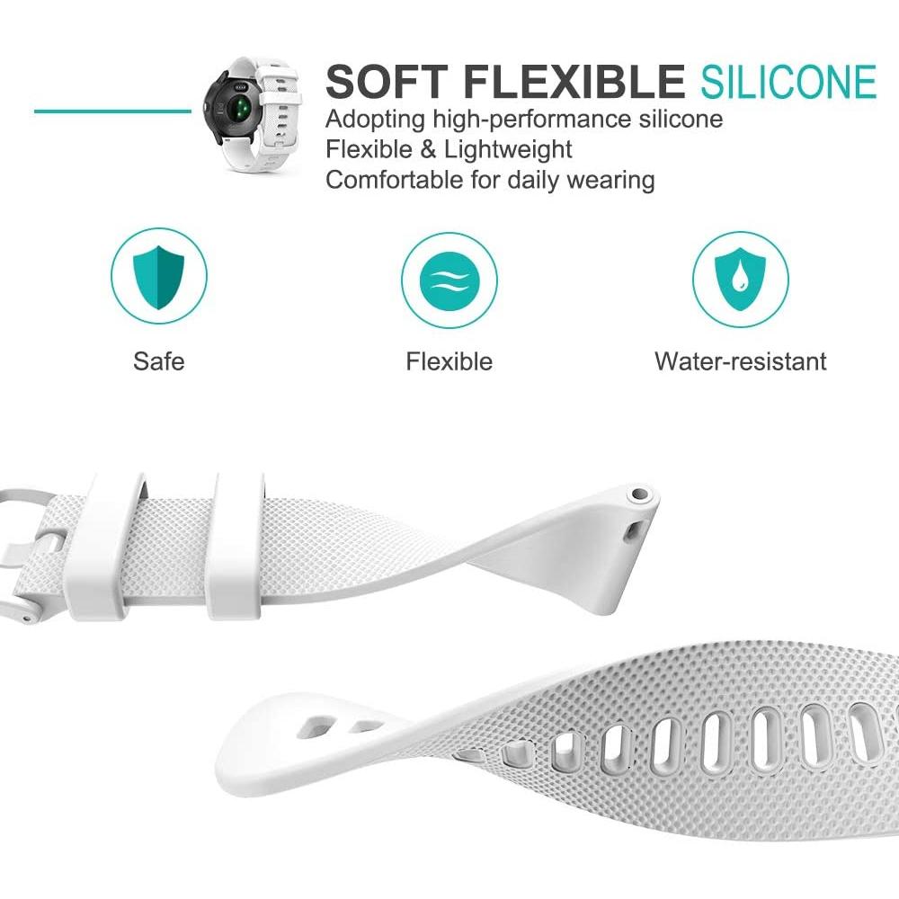 For Huami Amazfit GTR Mini/Bip 3/Bip 3 Pro Texture Watch Strap 20mm Replacement Silicone Watch Band