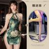 Sexy underwear Chinese sexy modified split cheongsam premium pearl backless Qinghe national style cheongsam