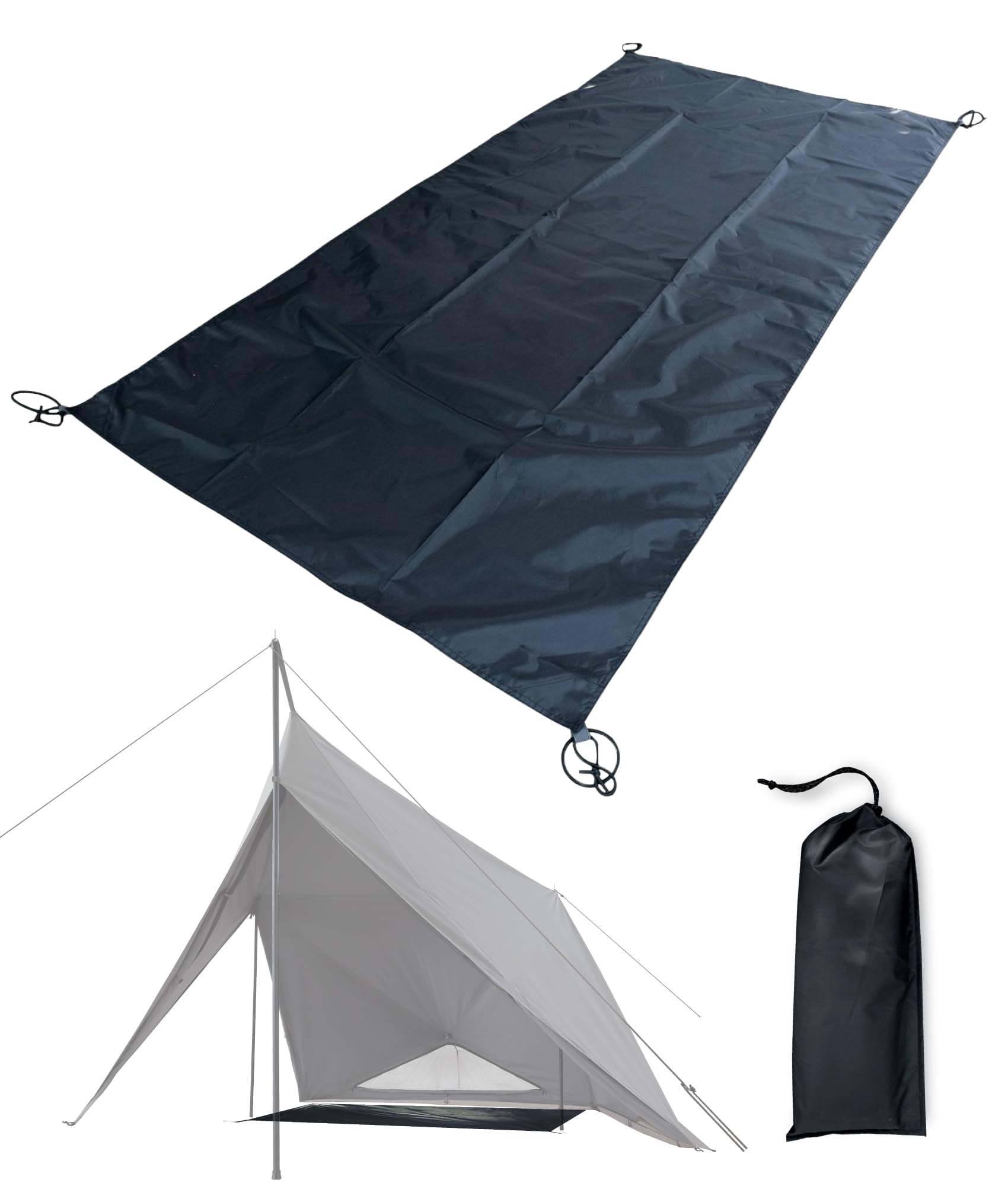 

TOKYO CRAFTS Diafort Ground Sheet, Specially Designed, Water-Repellent, Easy Installation, Black