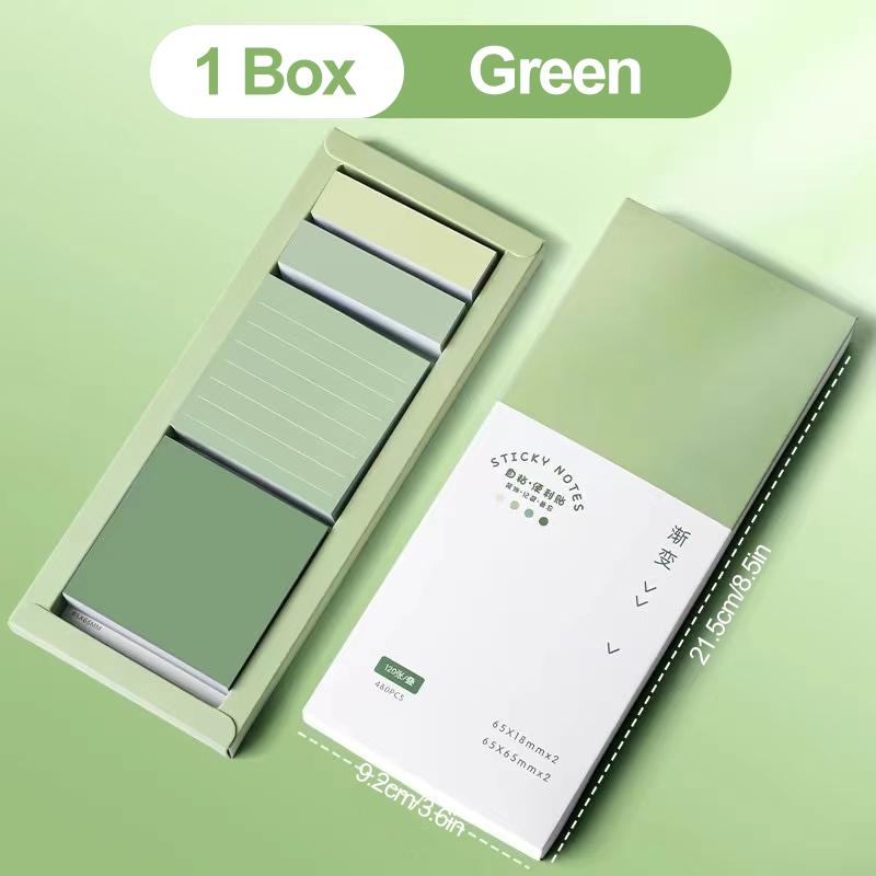 Boxed Convenience Sticker Set Gradient Student Notes Tearable Message Sticky n Times Index Sticker High Appearance