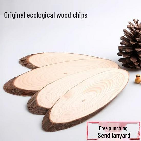 

Hand-Painted Oval Wood Slices for DIY Decoration and Background Walls 3-5X10CM