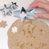 3PCS Molds Cookies Biscuits Cake Moulds Star Shaped Stainless Pastry Baking Tools Set