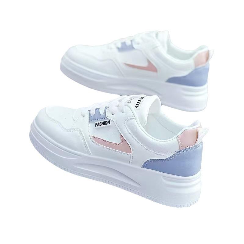 White Shoes for Women In Autumn New Popular Sports and Casual Shoes for Board Shoes Thick Soles for Women In Spring and Autumn Waterproof Shoes