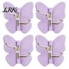 Rotating Storage Hook 4PCS Butterfly Adhesive Hook, with 3 Swivel No Drill Bathroom Towel Wall Space Saving for Kitchen Bedroom Metal Arm