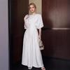 European and American White Shirt Dress, New French Waist Temperament Dress