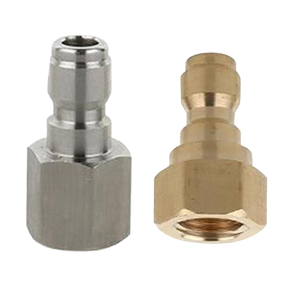 2 Pieces Pressure Washer Quick Connector Easy Connect Fitting Equipment B+D