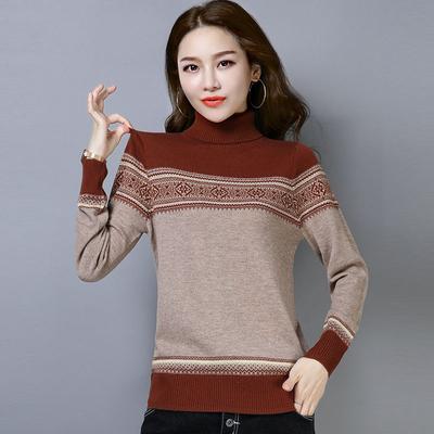 Autumn Women Knitted Sweater Pullover Cashmere Turtleneck Sweater Winter Long Sleeve Casual Sweater Female Jumper Pull Femme P216