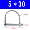 10pcs Carbon Steel Line Lock Pins – Self-Locking Ring Shaft Pins 5x30-55mm For Agricultural, Lawn, Trailer, Boat, Track Applications