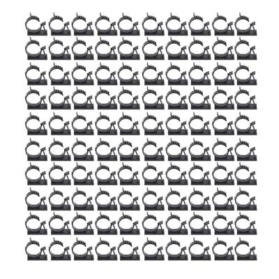 100 Pcs Cable Clips Adjustable Self Adhesive Wire Management Clamps Reusable Nylon PA66 Cable Tie Holder Black YX 1013