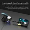 100W Fast Wireless Charger Stand 8 Lights 4 In 1 Foldable Charging Dock Station for iPhone 14 13 12 11Pro Max iWatch 8 7 AirPods