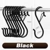 10pcs Heavy Duty Metal S Hooks with Safety Buckle S Hanging Hook for Plants Jeans Pots Bags Clothes Towel Organizer Accessorie