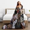 Dr. Gregory House Television Photo Collage Flannel Blanket Warm Throw Blanket for Outdoor Travel Office Bedspread Sofa Bed Cover