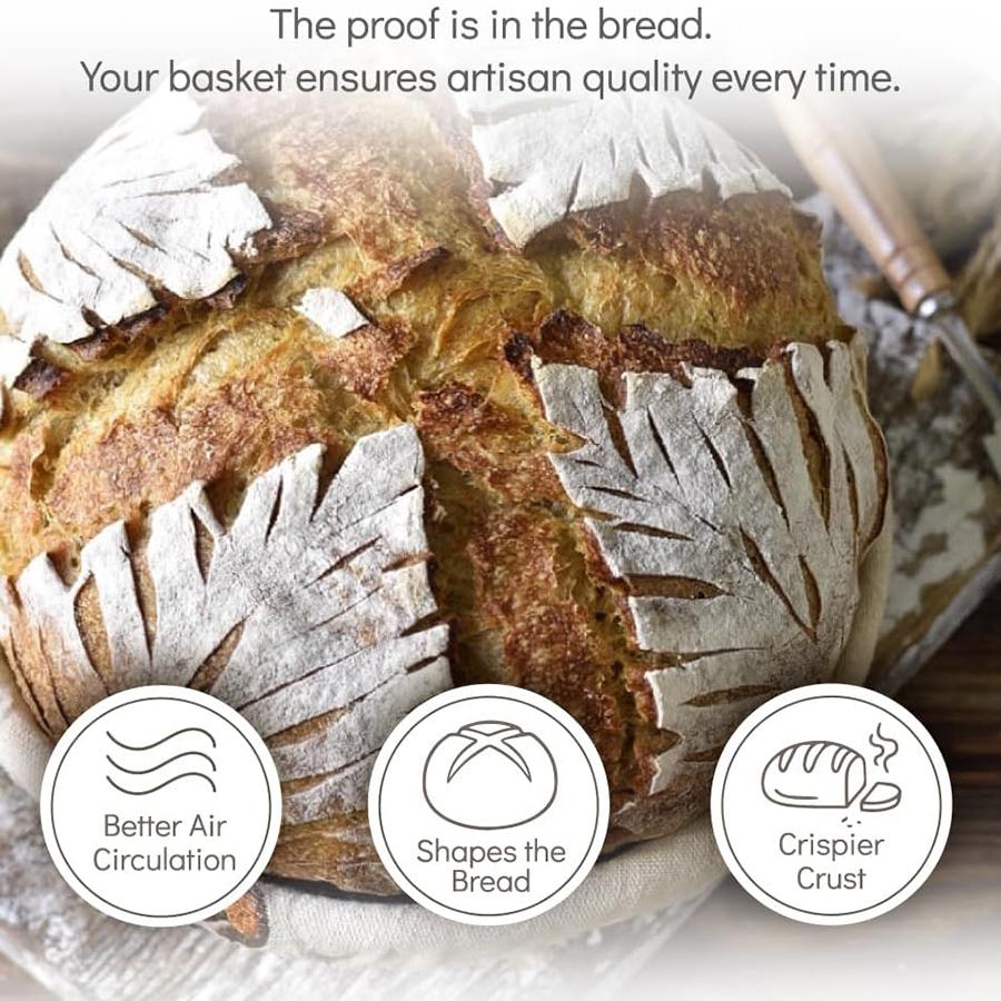 Sourdough Bread Proofing Making Baking Tools Supplies Banneton Bread Proofing Basket Bread Making Supplies Bread Basket Gift Set