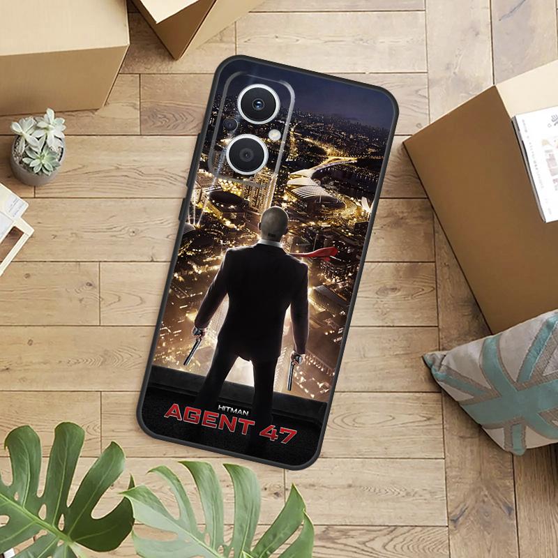 Man Hitman Agent Phone Case For OPPO Reno 14 12 11 13 F 10 Pro 8T 7 8 Lite OPPO Find X8 X6 X5 X9 Pro Cover