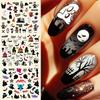 24 Sheets 3D Colorful Halloween Nail Art Stickers Self-adhesive Evil Pumpkins/bats/spiders/owls Nail Decals Y2K November1st Nail